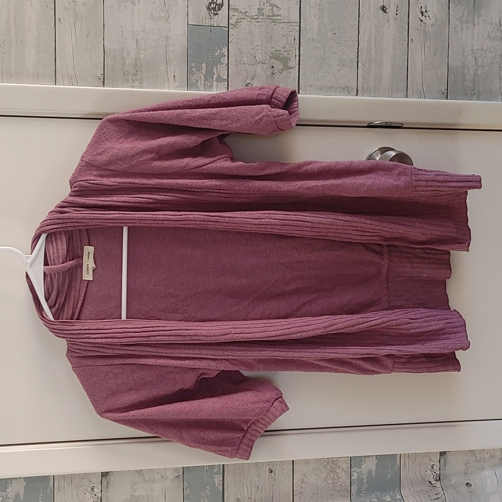Silence+Noise XS Lilac Cardigan